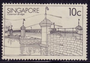 Singapore, 1985, Coleman Bridge, 10c, used