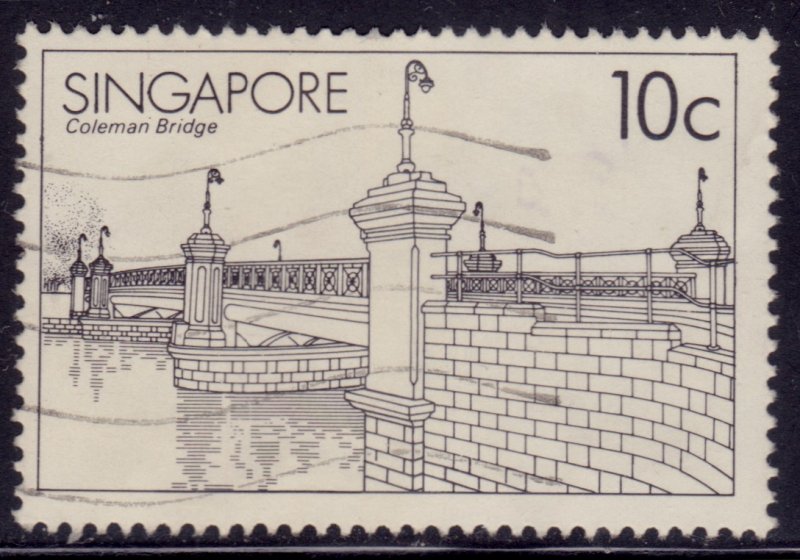 Singapore, 1985, Coleman Bridge, 10c, used