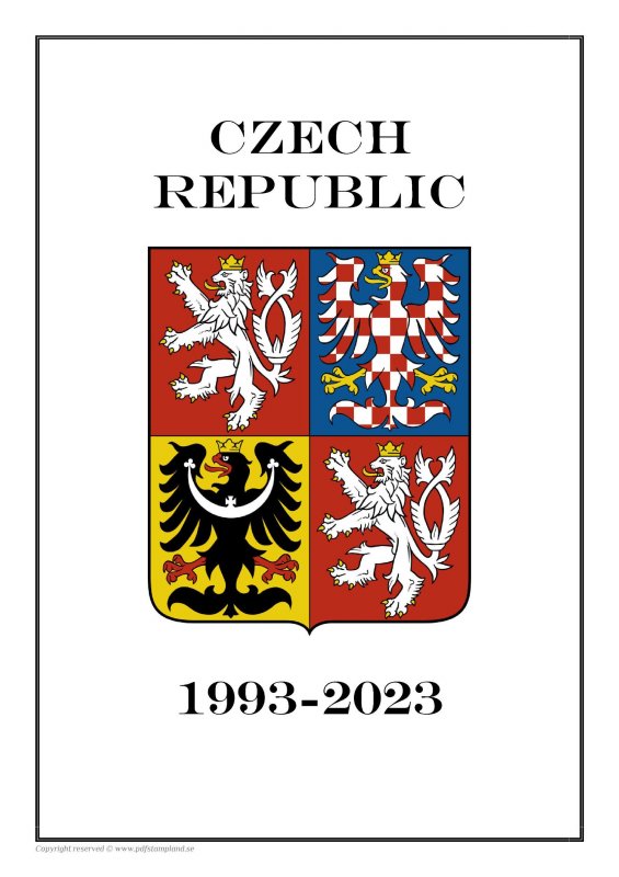 Czech Republic Czechia 1993-2023 PDF (DIGITAL) STAMP ALBUM PAGES