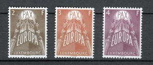 J41073 JL Stamps 1957 luxembourg mvlh #329-31 europa