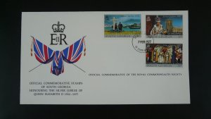 royalty Queen Elizabeth II silver Jubilee FDC South Georgia 1977