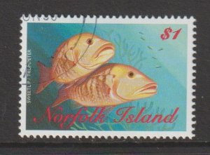 SC655 Norfolk Island 1998 Reef Fish used