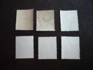 Stamps - Tunisia - Scott# 74,75,77,82,87,97 - Used Part Set of 6 Stamps