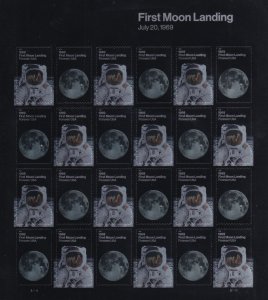 U.S.: Sc #5399-5400, First Moon Landing Forever Stamps, Pane of 24, MNH