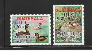 BIRDS - GUATEMALA #C448-9-DUCKS   MNH