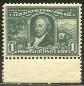 U.S. #323 CHOICE Mint XF NH - 1904 1c Louisiana