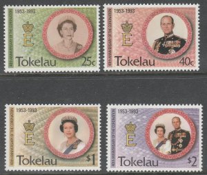 TOKELAU ISLANDS 1993 40th Anniversary of the Coronation Set MNH