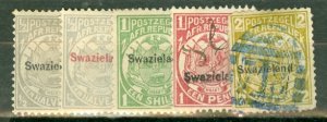 GT: Swaziland 1, 5, 9 mint; 2, 3 used CV $83