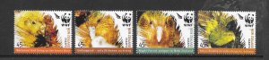 BIRDS-NEW ZEALAND #2022-5 WWF SINGLES MNH