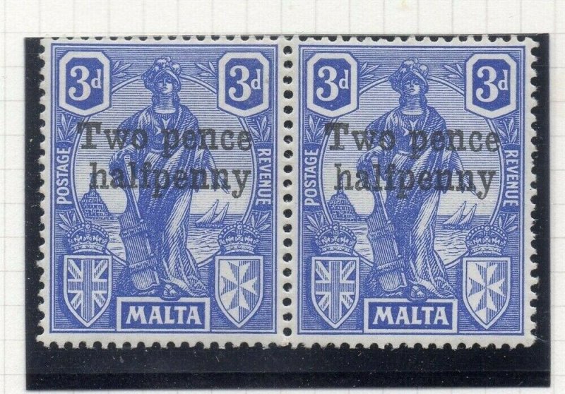 Malta 1925 Early Issue Fine Mint Hinged 2.5d. Surcharged 321589 