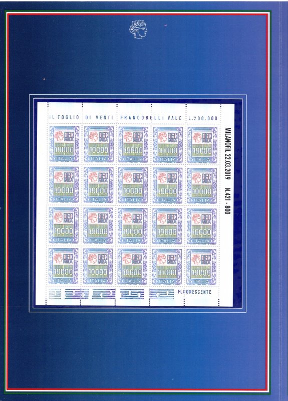 Folder Values in Time No. 421/800 - Chile Certified - PERFECT