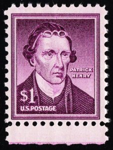 US 1052 MNH VF $1 Patrick Henry Single