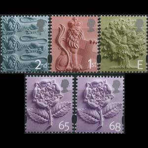 G.B.REGION-ENGLAND 2001 - Scott# 1-5 Symbols Set of 5 NH