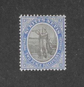 St Kitts & Nevis Sc #4    2 1/2 p  OG VF