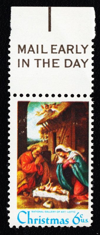 US 1414 MNH VF 6 Cent Christmas 1970