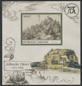 ALBRECHT DURER  perf deluxe m/sheet containing one value mnh