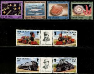 ISLE OF MAN Sc#494-98, 505-17 1992 Four Complete Commem Sets Mint NH