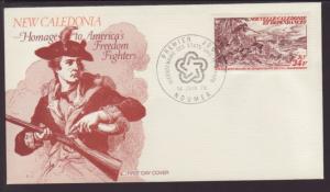 New Caledonia C131 US Bicentennial 1976 Fleetwood U/A FDC