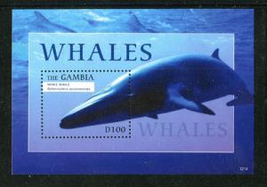 Gambia 3438-3439 MNH. Marine Life Mammals Whales 2012. x29332