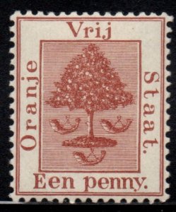 Orange Free State - 1868 1d pale brown MH* SG 1