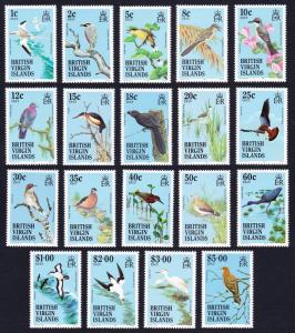 BVI Birds 19v SG#560-578 CV£50+