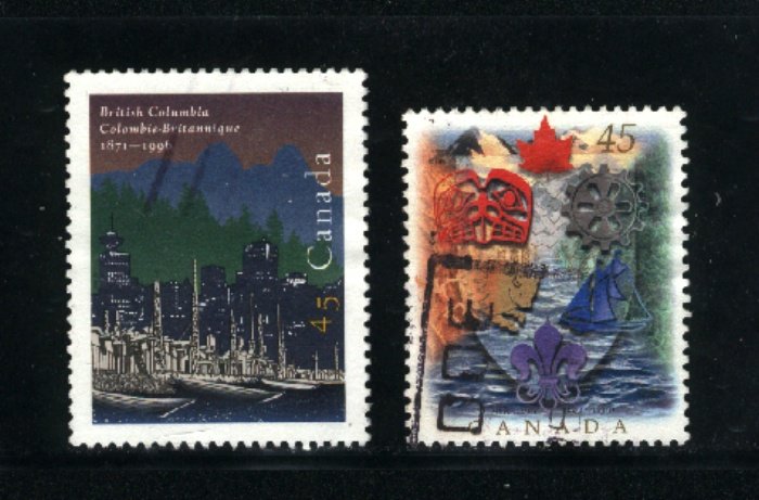 Canada #1613-14   -2    used VF 1996  PD