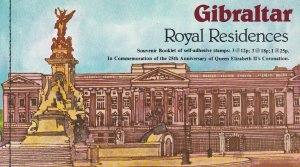 Gibraltar # 368a, Queen Elizabeth Coronation 25th Anniversary, Complete Booklet