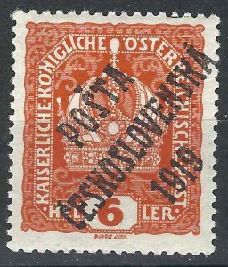 Czechoslovakia B4 MNH Signed  FAKE 1919 SCV $2000*