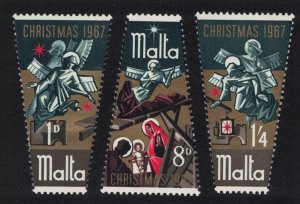 Malta Christmas 3v 1967 MNH SG#393-395