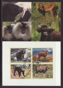 UN Geneva 421a Animals Maxi Card U/A FDC