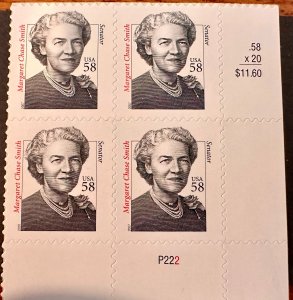 US # 3427 Margaret Chase Smith PB 58c 2007 Mint NH