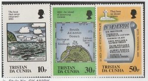 TRISTAN DA CUNHA #381-3 MINT HINGED COMPLETE