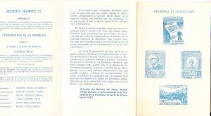 Honduras - Anniversary of 2nd Republic 1959 PO Release