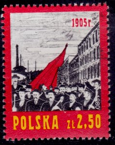 Poland 1980, 75th Anniversary of the Russian Revolution, 2.50z, used**