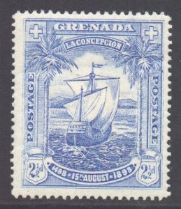 Grenada Scott 47 - SG56, 1898 Discovery 2.1/2d MH* creased