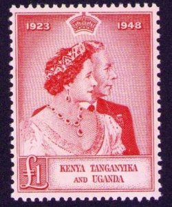 BRITISH KUT Kenya Tanganyika & Uganda Sc 93 Silver Wedding Top Value MVLH