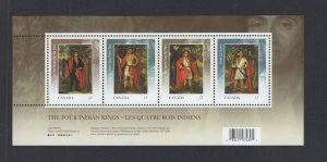 Canada #2383b  (2010 Four Indian Kings sheet of 4)  VFMNH CV $5.00