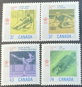 CANADA # 1195-1198-MINT NEVER/HINGED---COMPLETE SET---1988