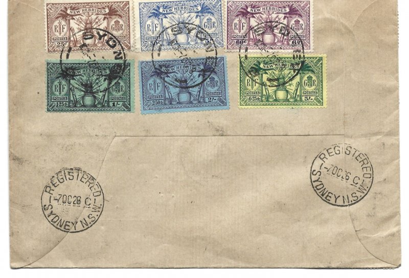 NEW HEBRIDES COVER  1926