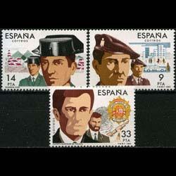 SPAIN 1983 - Scott# 2316-8 Security Forces Set of 3 NH