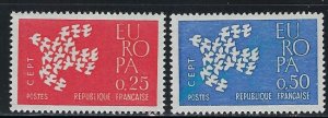 France 1005-06 MNH 1961 Europa (an4300)