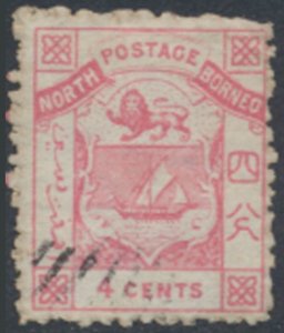 North Borneo SG 6   SC# 2   perf 12 CTO BBRC  rough perfs  see details & scans