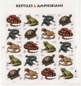 USA - 2003 Reptiles & Amphians sheet of 20 SG4317-21 - mint (LARGE)