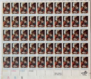 Scott 1414 CHRISTMAS NATIVITY Sheet of 50 US 6¢ Stamps MNH 1970