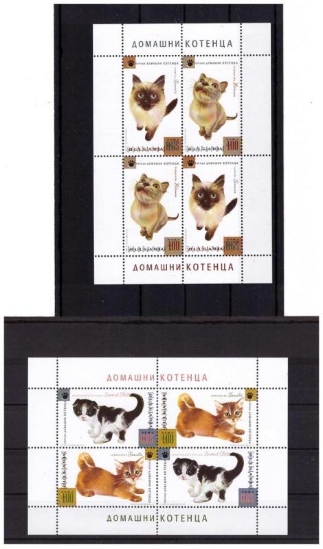 Bulgaria 2013 Cats 2 M/S MNH