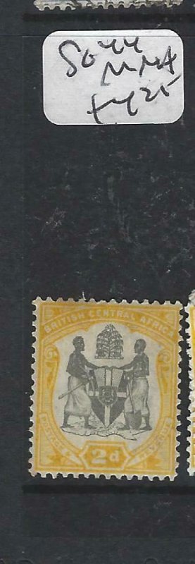 BRITISH CENTRAL AFRICA  (P0207B)  ARMS 2D SG 44 MNH