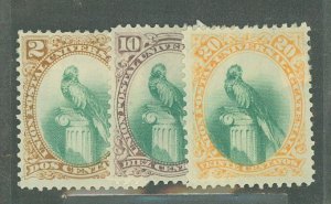 Guatemala #22/24-5 Unused Multiple