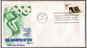 SC#C85 11¢ 11th Winter Olympics FDC (Fleetwood)