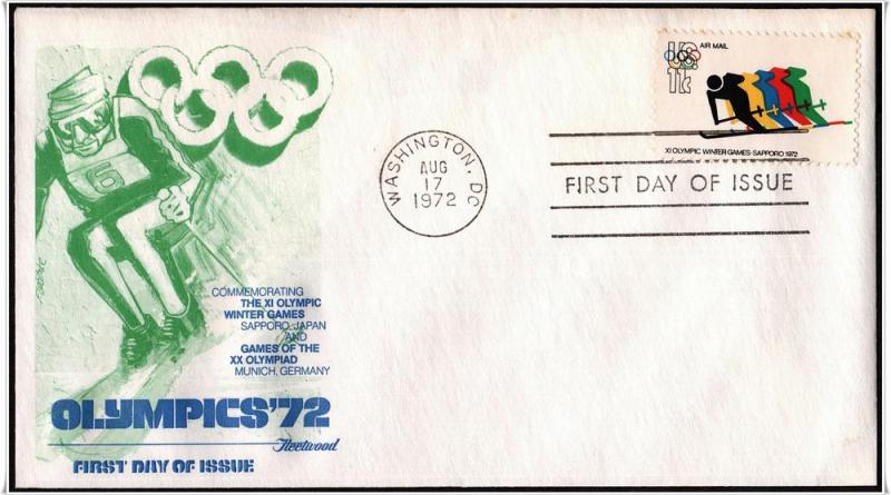SC#C85 11¢ 11th Winter Olympics FDC (Fleetwood)