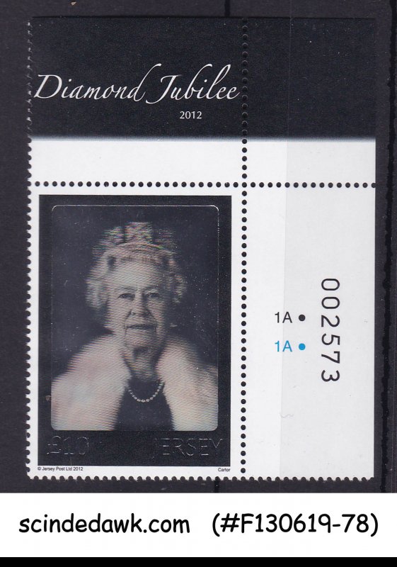 JERSEY - 2012 QUEEN ELIZABETH II DIAMOND JUBILEE HOLOGRAM 1V MNH